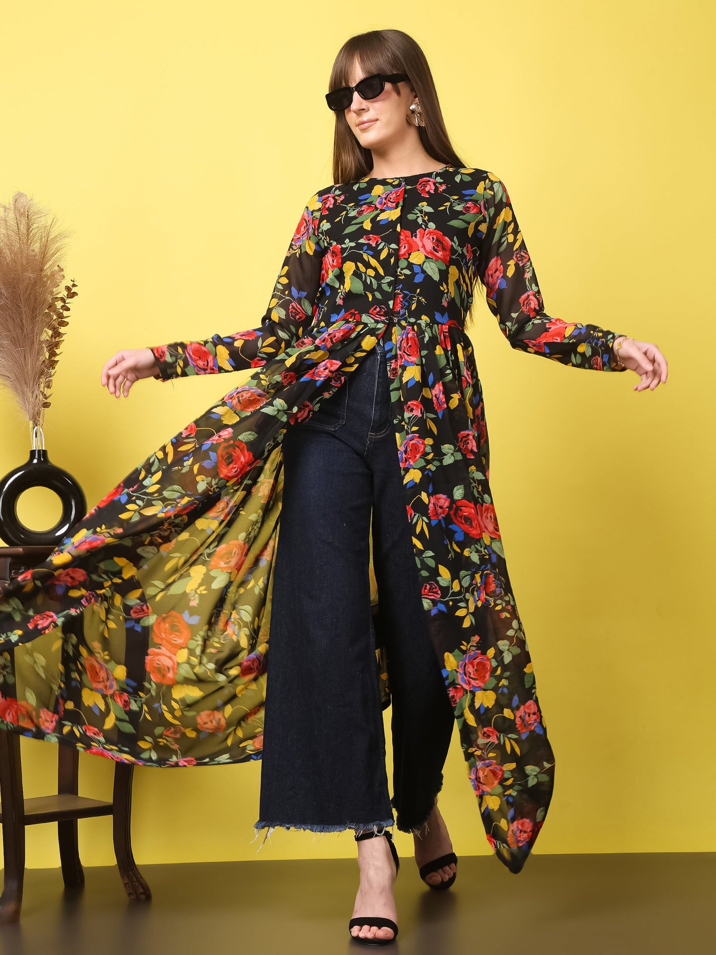 Floral Printed Georgette Tunics