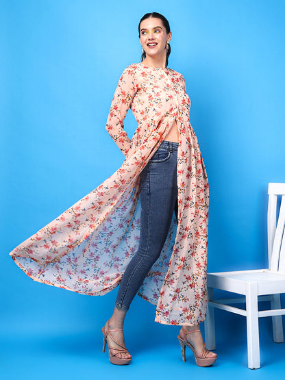 Floral Printed Georgette Tunic