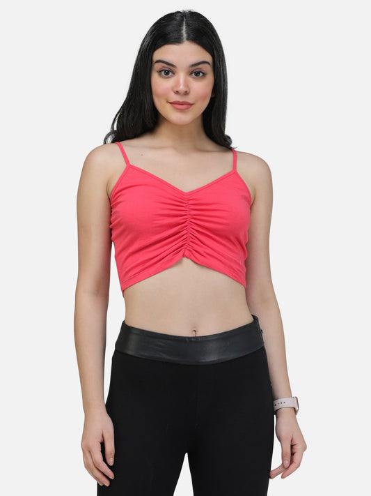 SCORPIUS CORAL FRONT ELASTIC STRAP TOP