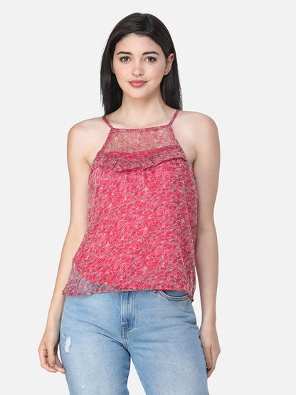 SCORPIUS PRINTED PINK TOP