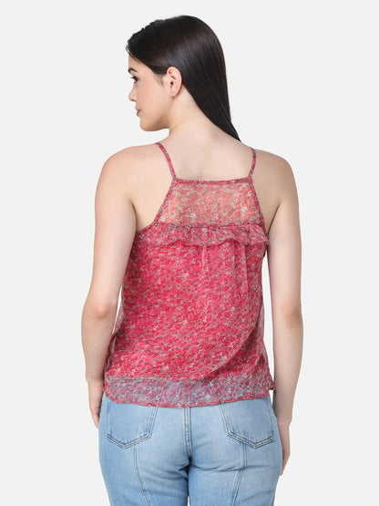 SCORPIUS PRINTED PINK TOP