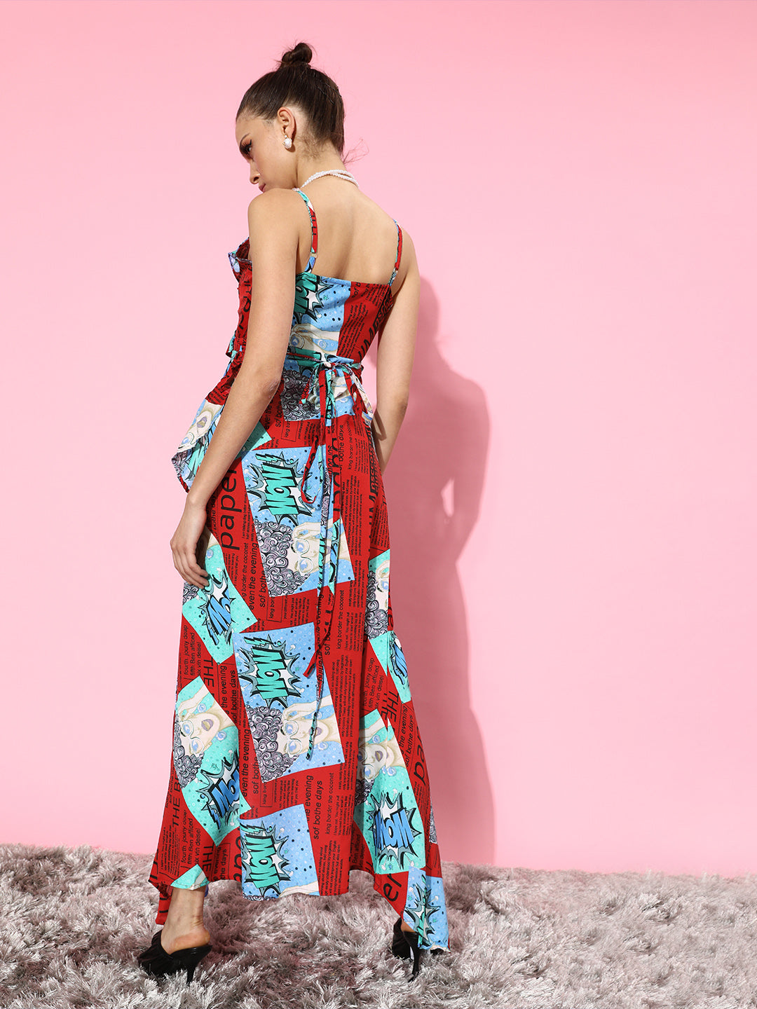 SCORPIUS Rayon Printed Maxi Dress