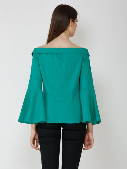 Solid Dark Green Shirt