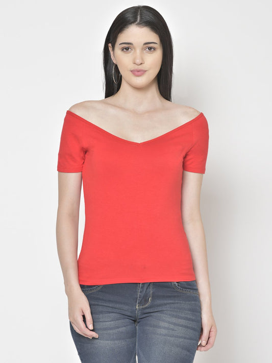 Cation Red Solid Top