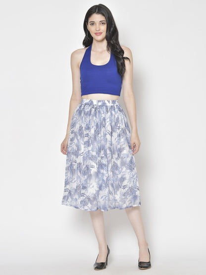 Printed Midi Skirt