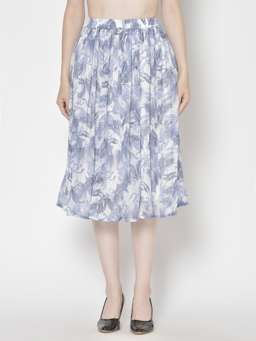 Printed Midi Skirt