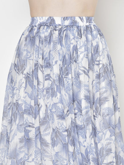 Printed Midi Skirt