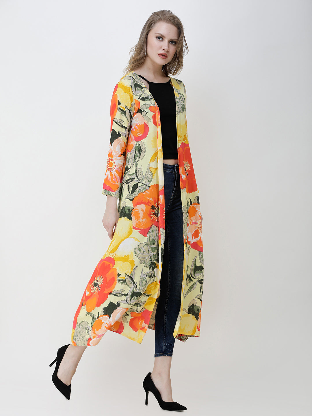 Buy Yellow Shrugs & Jackets for Women by GET WRAPPED Online | Ajio.com