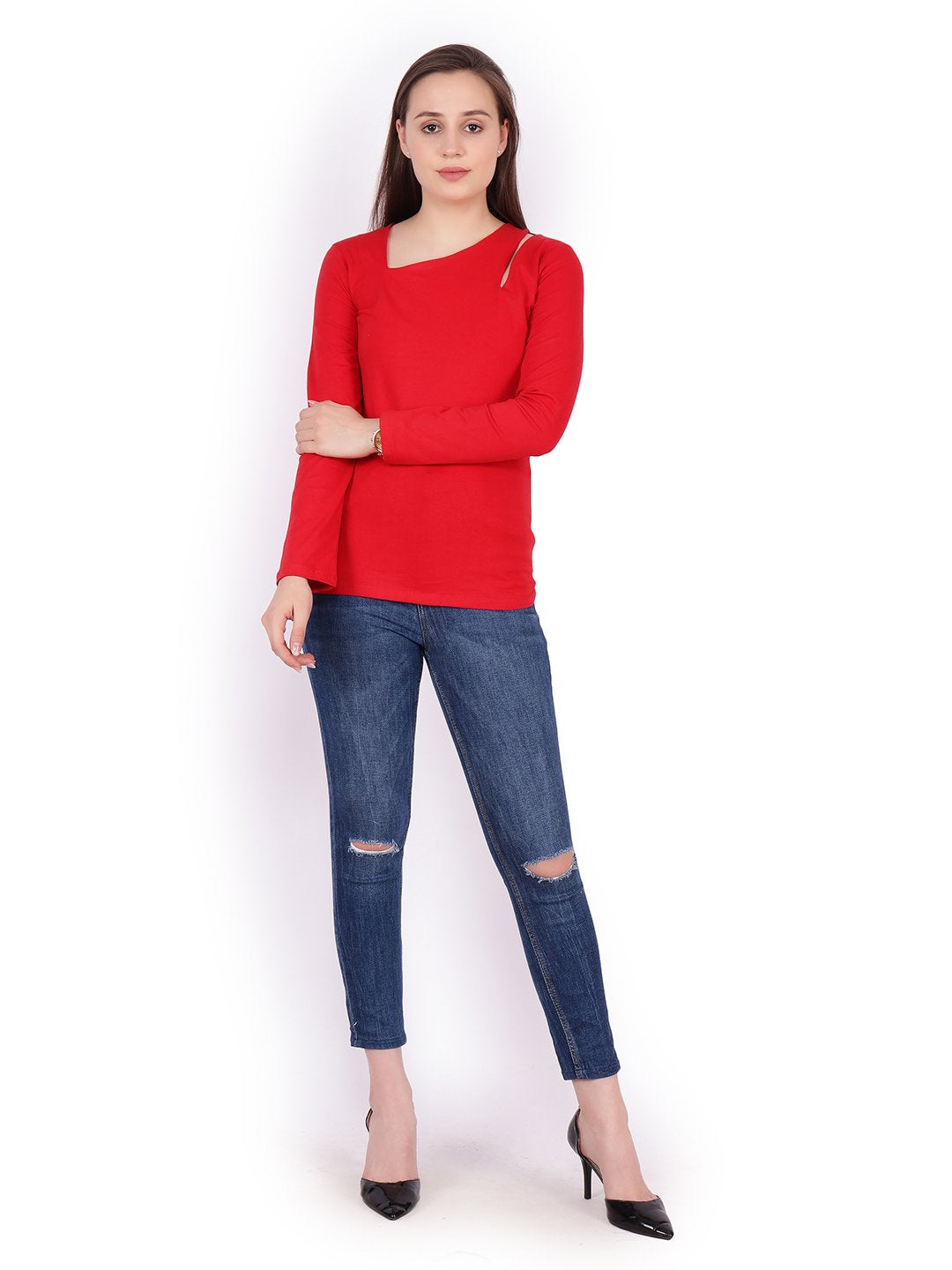 Scorpius Red full sleeve Top