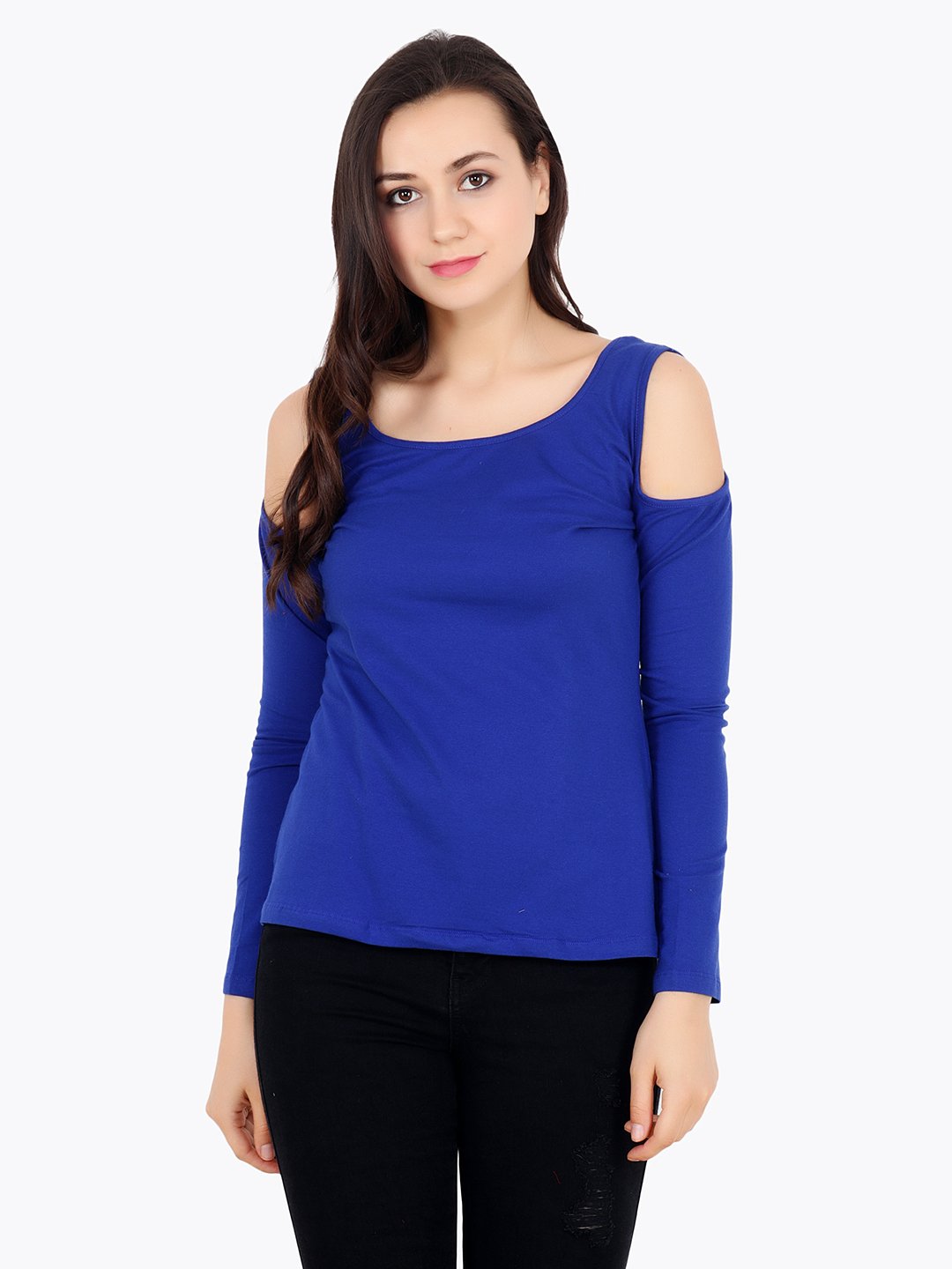 Blue Solid Top