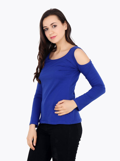 Blue Solid Top