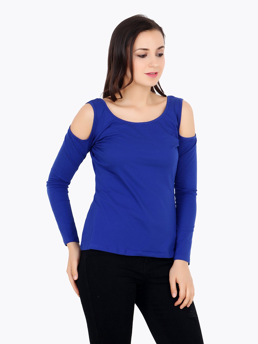 Blue Solid Top