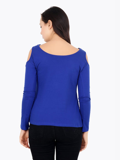 Blue Solid Top